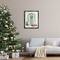 Stupell Industries Christmas Presents Wreath Doorstep Framed Floater Canvas Wall Art